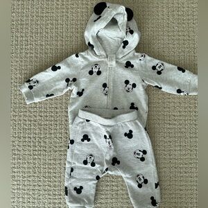 Disney Mickey Mouse Gray Kids Matching Set